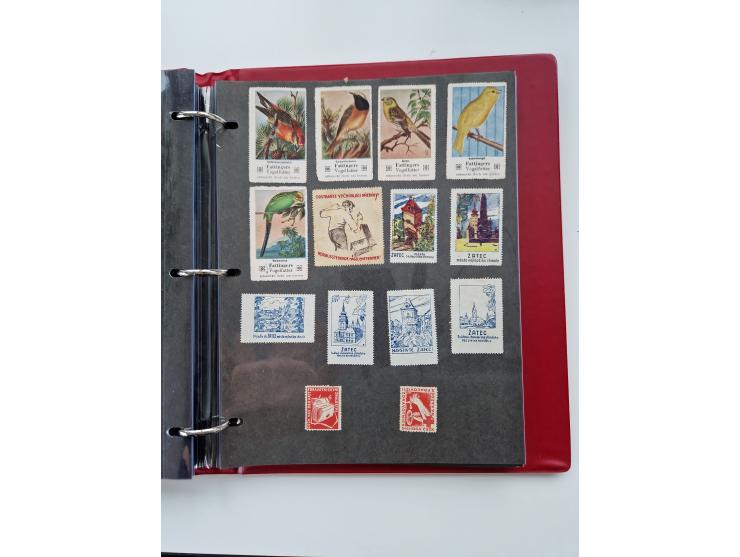 VIGNETTEN: 1896/1960 (ca.), hochinteressanter Bestand mit einigen Tausend Vignetten, Verschluss- und Siegelmarken, später Spe