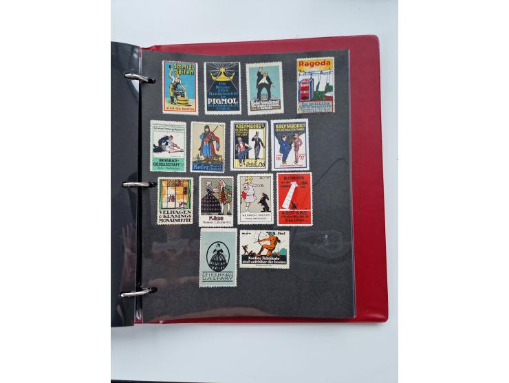 VIGNETTEN: 1896/1960 (ca.), hochinteressanter Bestand mit einigen Tausend Vignetten, Verschluss- und Siegelmarken, später Spe