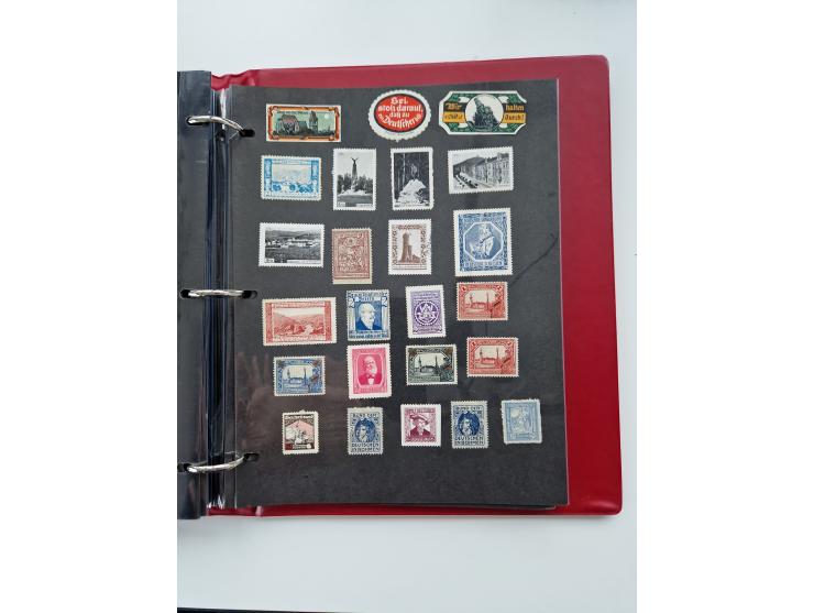 VIGNETTEN: 1896/1960 (ca.), hochinteressanter Bestand mit einigen Tausend Vignetten, Verschluss- und Siegelmarken, später Spe