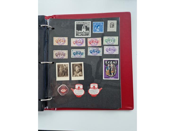 VIGNETTEN: 1896/1960 (ca.), hochinteressanter Bestand mit einigen Tausend Vignetten, Verschluss- und Siegelmarken, später Spe