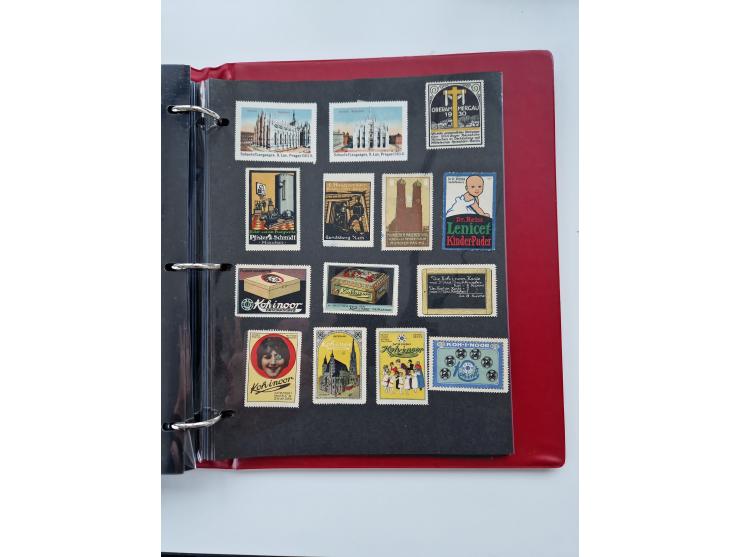 VIGNETTEN: 1896/1960 (ca.), hochinteressanter Bestand mit einigen Tausend Vignetten, Verschluss- und Siegelmarken, später Spe