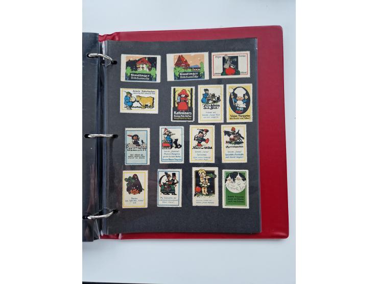 VIGNETTEN: 1896/1960 (ca.), hochinteressanter Bestand mit einigen Tausend Vignetten, Verschluss- und Siegelmarken, später Spe