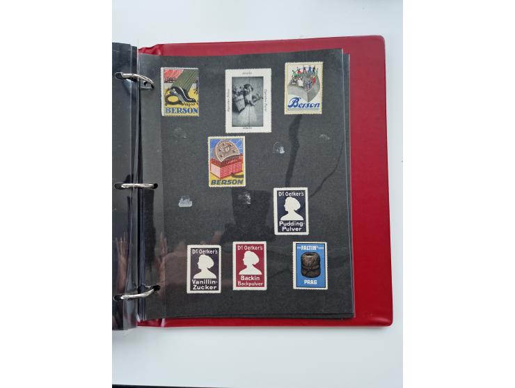 VIGNETTEN: 1896/1960 (ca.), hochinteressanter Bestand mit einigen Tausend Vignetten, Verschluss- und Siegelmarken, später Spe