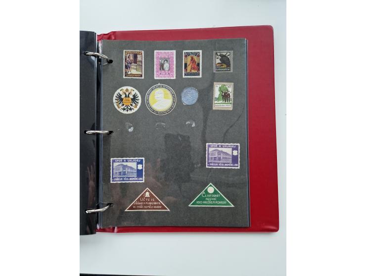 VIGNETTEN: 1896/1960 (ca.), hochinteressanter Bestand mit einigen Tausend Vignetten, Verschluss- und Siegelmarken, später Spe