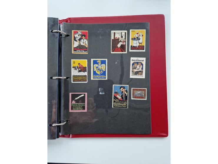 VIGNETTEN: 1896/1960 (ca.), hochinteressanter Bestand mit einigen Tausend Vignetten, Verschluss- und Siegelmarken, später Spe