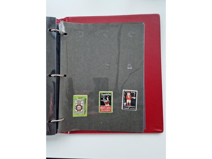 VIGNETTEN: 1896/1960 (ca.), hochinteressanter Bestand mit einigen Tausend Vignetten, Verschluss- und Siegelmarken, später Spe