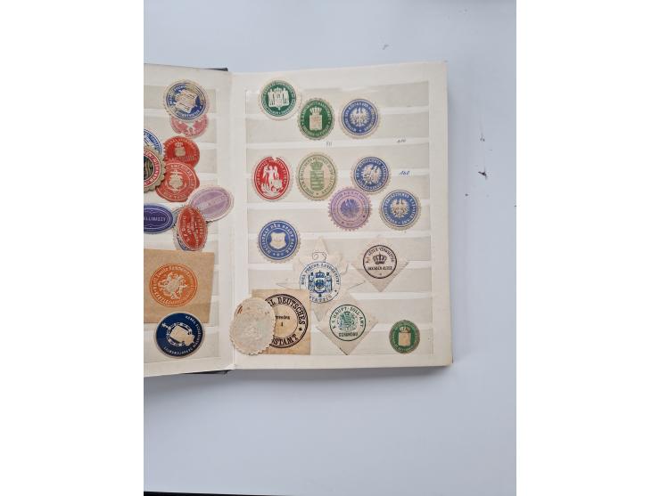 VIGNETTEN: 1896/1960 (ca.), hochinteressanter Bestand mit einigen Tausend Vignetten, Verschluss- und Siegelmarken, später Spe