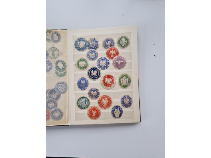 VIGNETTEN: 1896/1960 (ca.), hochinteressanter Bestand mit einigen Tausend Vignetten, Verschluss- und Siegelmarken, später Spe