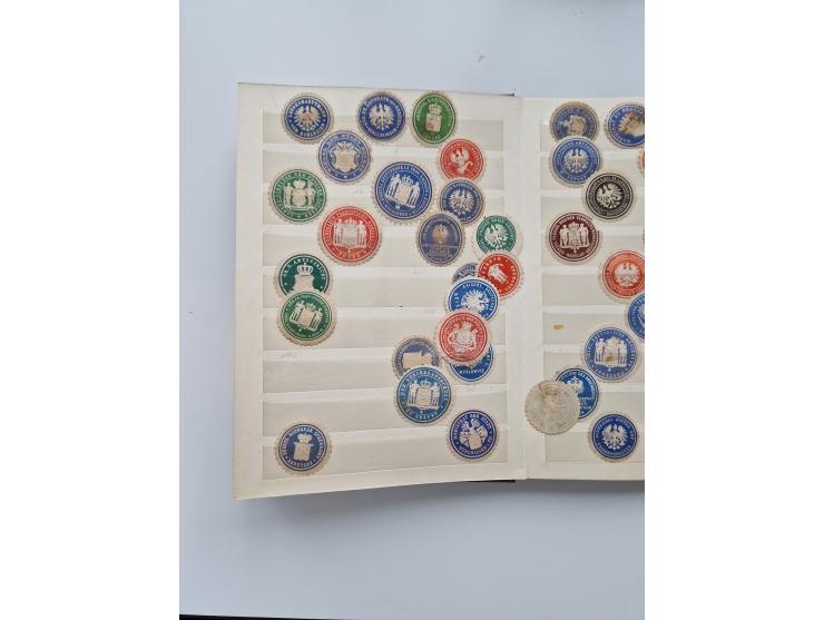 VIGNETTEN: 1896/1960 (ca.), hochinteressanter Bestand mit einigen Tausend Vignetten, Verschluss- und Siegelmarken, später Spe