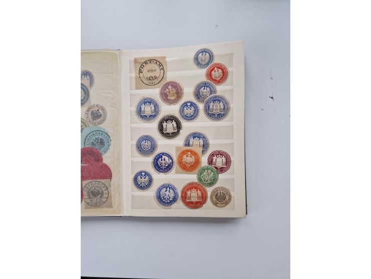 VIGNETTEN: 1896/1960 (ca.), hochinteressanter Bestand mit einigen Tausend Vignetten, Verschluss- und Siegelmarken, später Spe