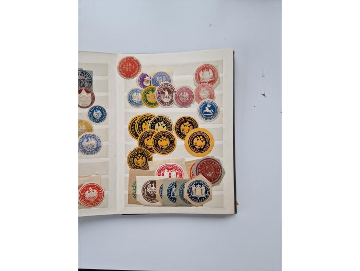 VIGNETTEN: 1896/1960 (ca.), hochinteressanter Bestand mit einigen Tausend Vignetten, Verschluss- und Siegelmarken, später Spe