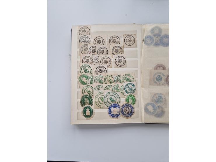 VIGNETTEN: 1896/1960 (ca.), hochinteressanter Bestand mit einigen Tausend Vignetten, Verschluss- und Siegelmarken, später Spe