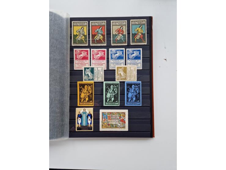 VIGNETTEN: 1896/1960 (ca.), hochinteressanter Bestand mit einigen Tausend Vignetten, Verschluss- und Siegelmarken, später Spe