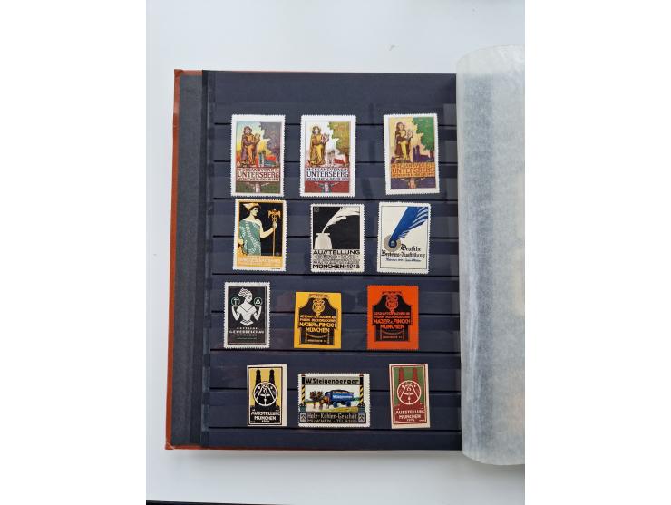 VIGNETTEN: 1896/1960 (ca.), hochinteressanter Bestand mit einigen Tausend Vignetten, Verschluss- und Siegelmarken, später Spe