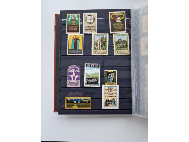 VIGNETTEN: 1896/1960 (ca.), hochinteressanter Bestand mit einigen Tausend Vignetten, Verschluss- und Siegelmarken, später Spe