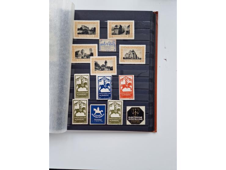 VIGNETTEN: 1896/1960 (ca.), hochinteressanter Bestand mit einigen Tausend Vignetten, Verschluss- und Siegelmarken, später Spe