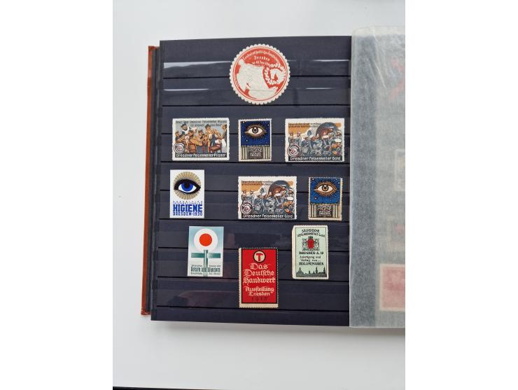 VIGNETTEN: 1896/1960 (ca.), hochinteressanter Bestand mit einigen Tausend Vignetten, Verschluss- und Siegelmarken, später Spe