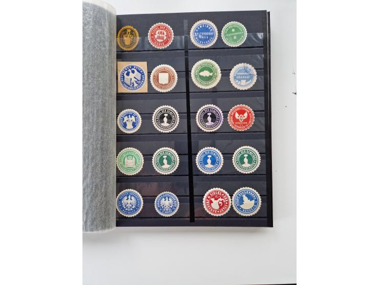 VIGNETTEN: 1896/1960 (ca.), hochinteressanter Bestand mit einigen Tausend Vignetten, Verschluss- und Siegelmarken, später Spe