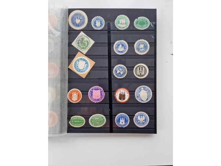 VIGNETTEN: 1896/1960 (ca.), hochinteressanter Bestand mit einigen Tausend Vignetten, Verschluss- und Siegelmarken, später Spe