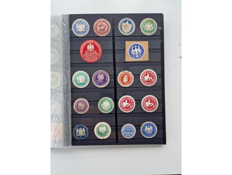 VIGNETTEN: 1896/1960 (ca.), hochinteressanter Bestand mit einigen Tausend Vignetten, Verschluss- und Siegelmarken, später Spe