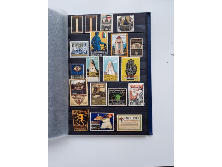 VIGNETTEN: 1896/1960 (ca.), hochinteressanter Bestand mit einigen Tausend Vignetten, Verschluss- und Siegelmarken, später Spe