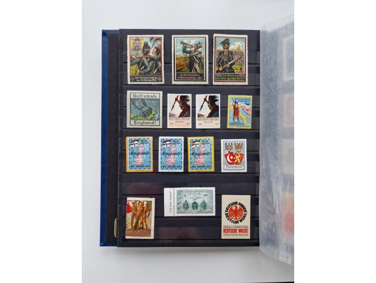 VIGNETTEN: 1896/1960 (ca.), hochinteressanter Bestand mit einigen Tausend Vignetten, Verschluss- und Siegelmarken, später Spe