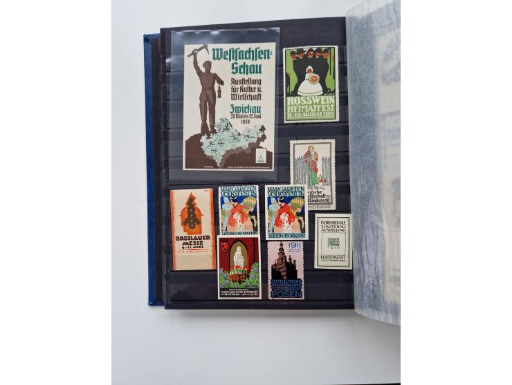 VIGNETTEN: 1896/1960 (ca.), hochinteressanter Bestand mit einigen Tausend Vignetten, Verschluss- und Siegelmarken, später Spe