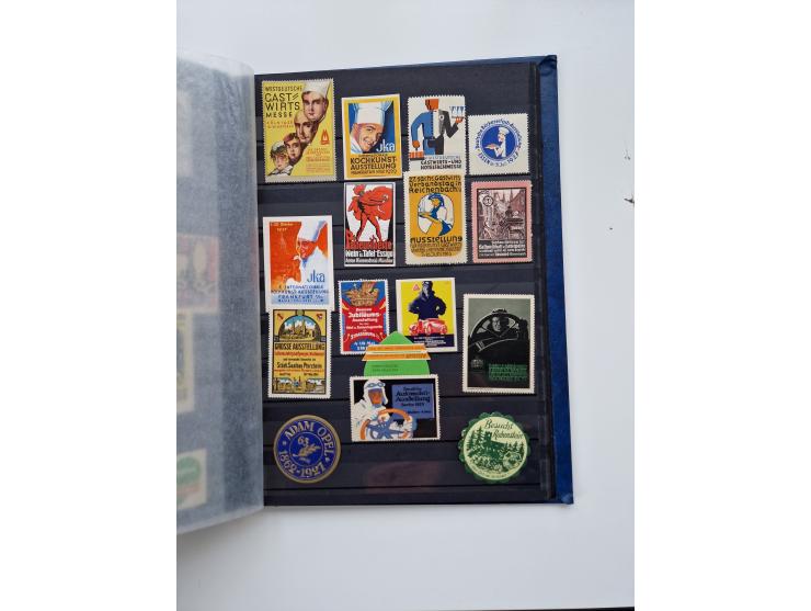 VIGNETTEN: 1896/1960 (ca.), hochinteressanter Bestand mit einigen Tausend Vignetten, Verschluss- und Siegelmarken, später Spe