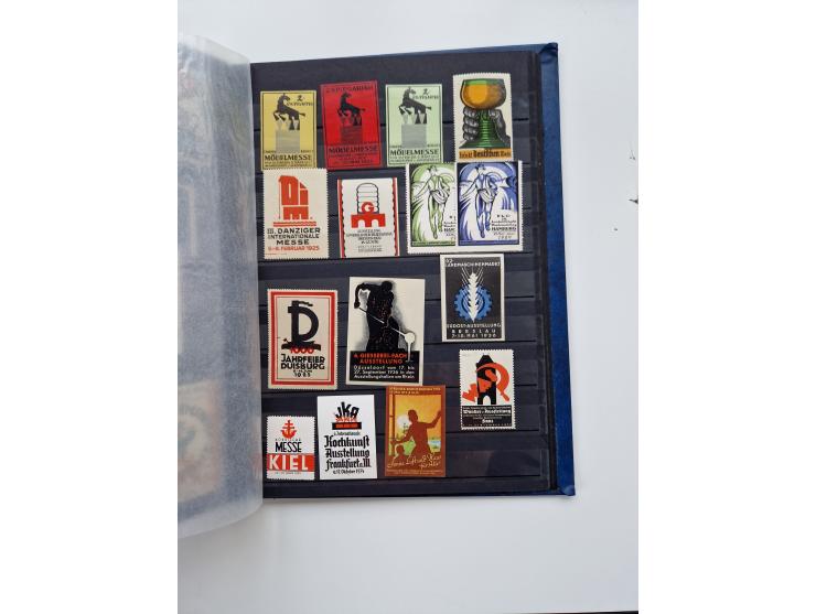 VIGNETTEN: 1896/1960 (ca.), hochinteressanter Bestand mit einigen Tausend Vignetten, Verschluss- und Siegelmarken, später Spe