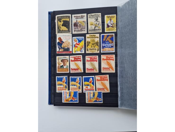 VIGNETTEN: 1896/1960 (ca.), hochinteressanter Bestand mit einigen Tausend Vignetten, Verschluss- und Siegelmarken, später Spe