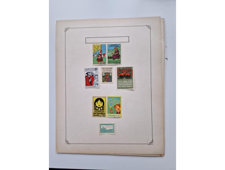 VIGNETTEN: 1896/1960 (ca.), hochinteressanter Bestand mit einigen Tausend Vignetten, Verschluss- und Siegelmarken, später Spe