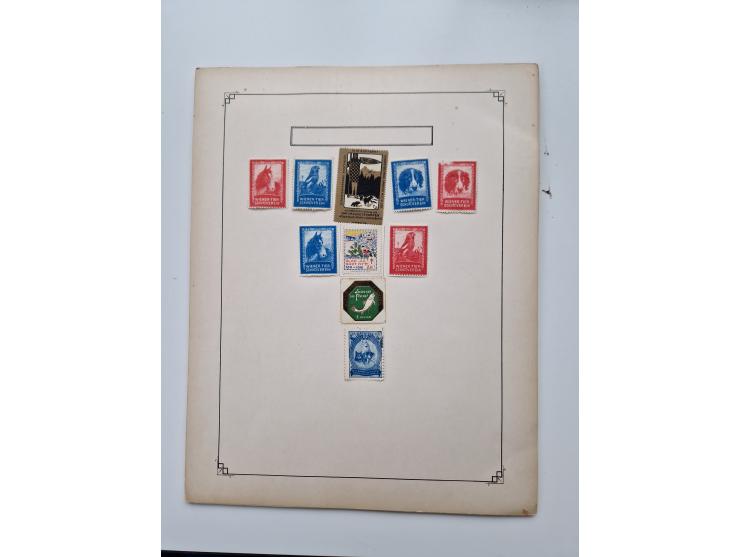 VIGNETTEN: 1896/1960 (ca.), hochinteressanter Bestand mit einigen Tausend Vignetten, Verschluss- und Siegelmarken, später Spe