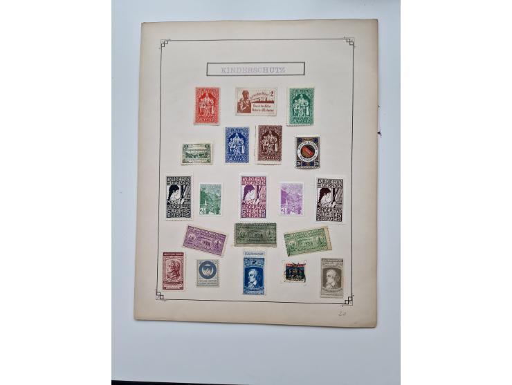 VIGNETTEN: 1896/1960 (ca.), hochinteressanter Bestand mit einigen Tausend Vignetten, Verschluss- und Siegelmarken, später Spe