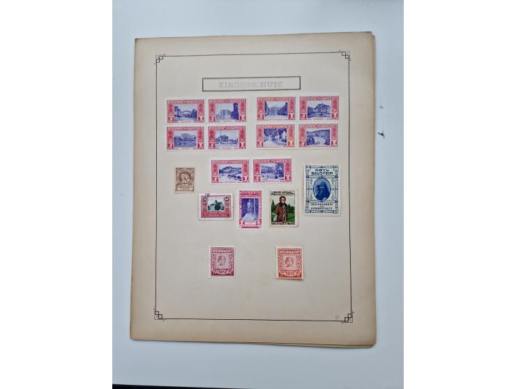 VIGNETTEN: 1896/1960 (ca.), hochinteressanter Bestand mit einigen Tausend Vignetten, Verschluss- und Siegelmarken, später Spe