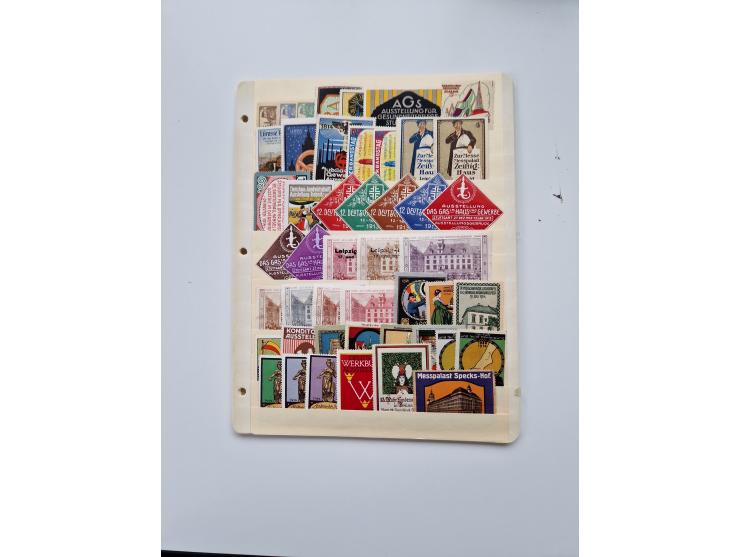 VIGNETTEN: 1896/1960 (ca.), hochinteressanter Bestand mit einigen Tausend Vignetten, Verschluss- und Siegelmarken, später Spe