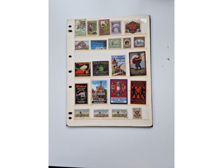 VIGNETTEN: 1896/1960 (ca.), hochinteressanter Bestand mit einigen Tausend Vignetten, Verschluss- und Siegelmarken, später Spe