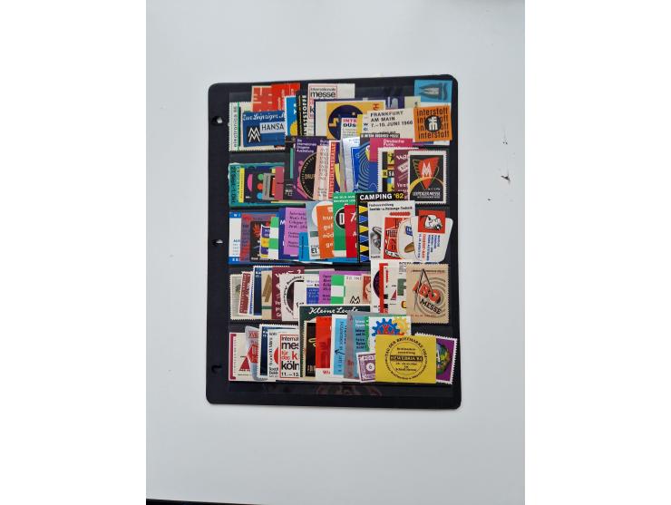 VIGNETTEN: 1896/1960 (ca.), hochinteressanter Bestand mit einigen Tausend Vignetten, Verschluss- und Siegelmarken, später Spe