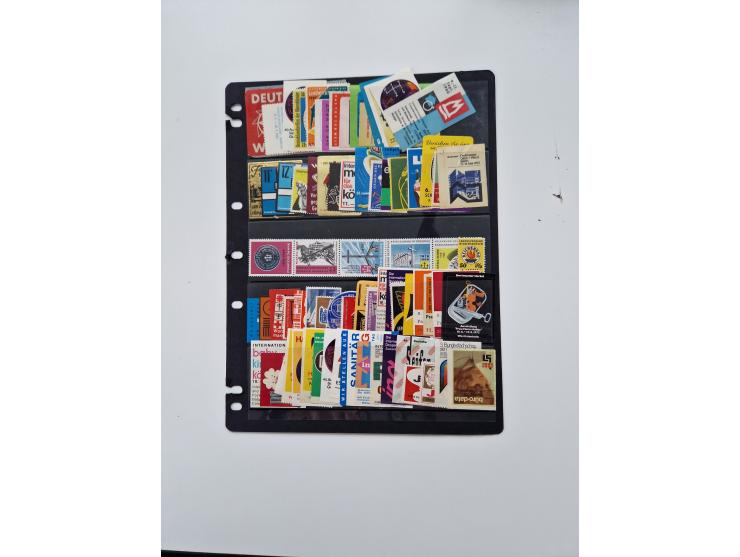 VIGNETTEN: 1896/1960 (ca.), hochinteressanter Bestand mit einigen Tausend Vignetten, Verschluss- und Siegelmarken, später Spe