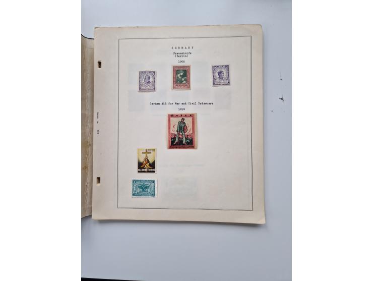 VIGNETTEN: 1896/1960 (ca.), hochinteressanter Bestand mit einigen Tausend Vignetten, Verschluss- und Siegelmarken, später Spe