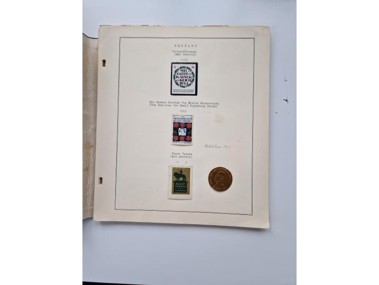 VIGNETTEN: 1896/1960 (ca.), hochinteressanter Bestand mit einigen Tausend Vignetten, Verschluss- und Siegelmarken, später Spe