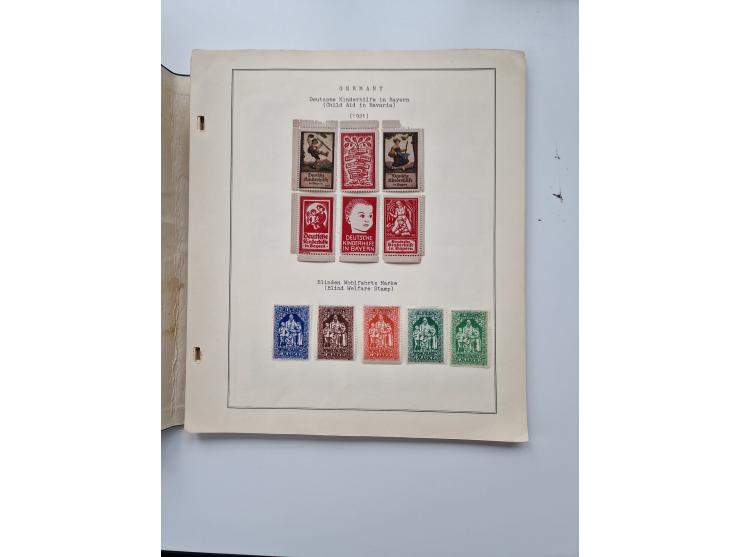 VIGNETTEN: 1896/1960 (ca.), hochinteressanter Bestand mit einigen Tausend Vignetten, Verschluss- und Siegelmarken, später Spe