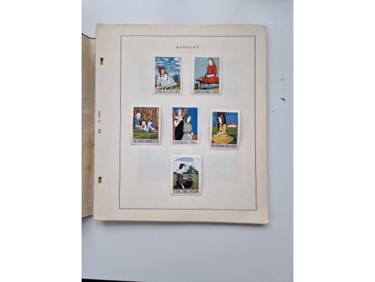 VIGNETTEN: 1896/1960 (ca.), hochinteressanter Bestand mit einigen Tausend Vignetten, Verschluss- und Siegelmarken, später Spe