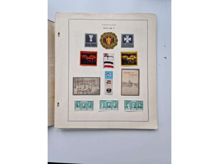 VIGNETTEN: 1896/1960 (ca.), hochinteressanter Bestand mit einigen Tausend Vignetten, Verschluss- und Siegelmarken, später Spe