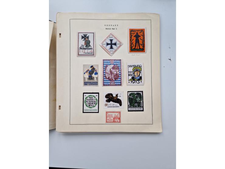 VIGNETTEN: 1896/1960 (ca.), hochinteressanter Bestand mit einigen Tausend Vignetten, Verschluss- und Siegelmarken, später Spe