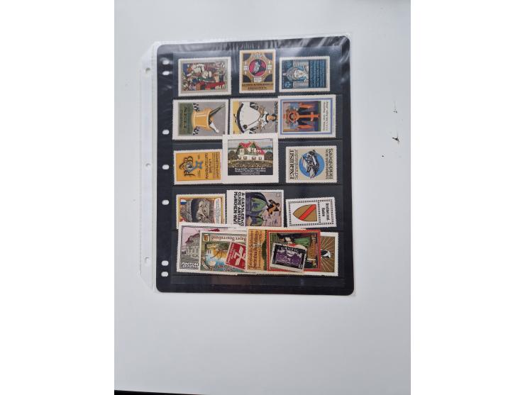 VIGNETTEN: 1896/1960 (ca.), hochinteressanter Bestand mit einigen Tausend Vignetten, Verschluss- und Siegelmarken, später Spe