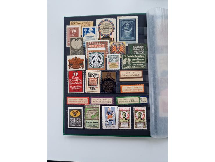 VIGNETTEN: 1896/1960 (ca.), hochinteressanter Bestand mit einigen Tausend Vignetten, Verschluss- und Siegelmarken, später Spe