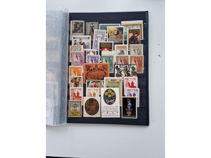 VIGNETTEN: 1896/1960 (ca.), hochinteressanter Bestand mit einigen Tausend Vignetten, Verschluss- und Siegelmarken, später Spe