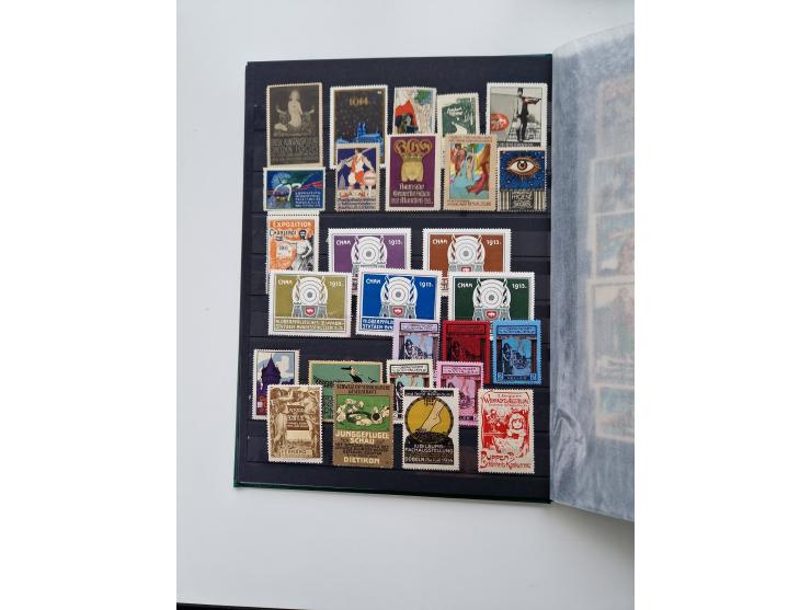 VIGNETTEN: 1896/1960 (ca.), hochinteressanter Bestand mit einigen Tausend Vignetten, Verschluss- und Siegelmarken, später Spe