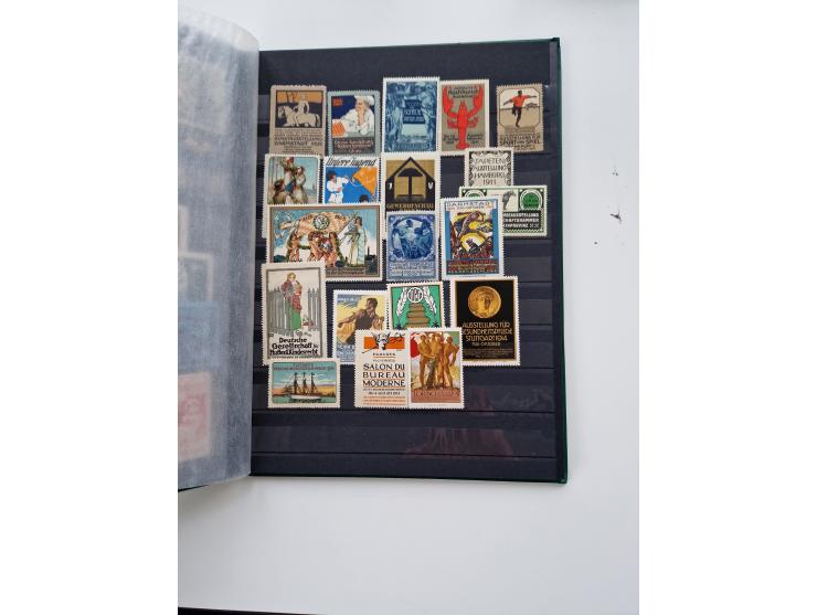 VIGNETTEN: 1896/1960 (ca.), hochinteressanter Bestand mit einigen Tausend Vignetten, Verschluss- und Siegelmarken, später Spe