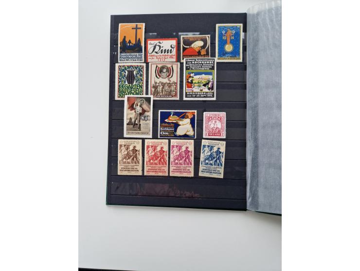 VIGNETTEN: 1896/1960 (ca.), hochinteressanter Bestand mit einigen Tausend Vignetten, Verschluss- und Siegelmarken, später Spe